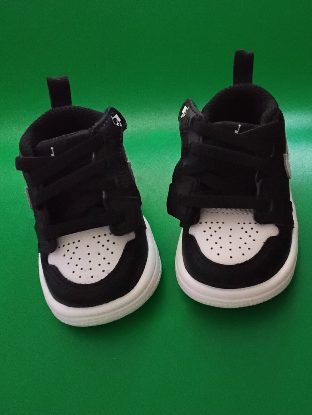 Baby Black and White Low-Top Jordan Sneakers